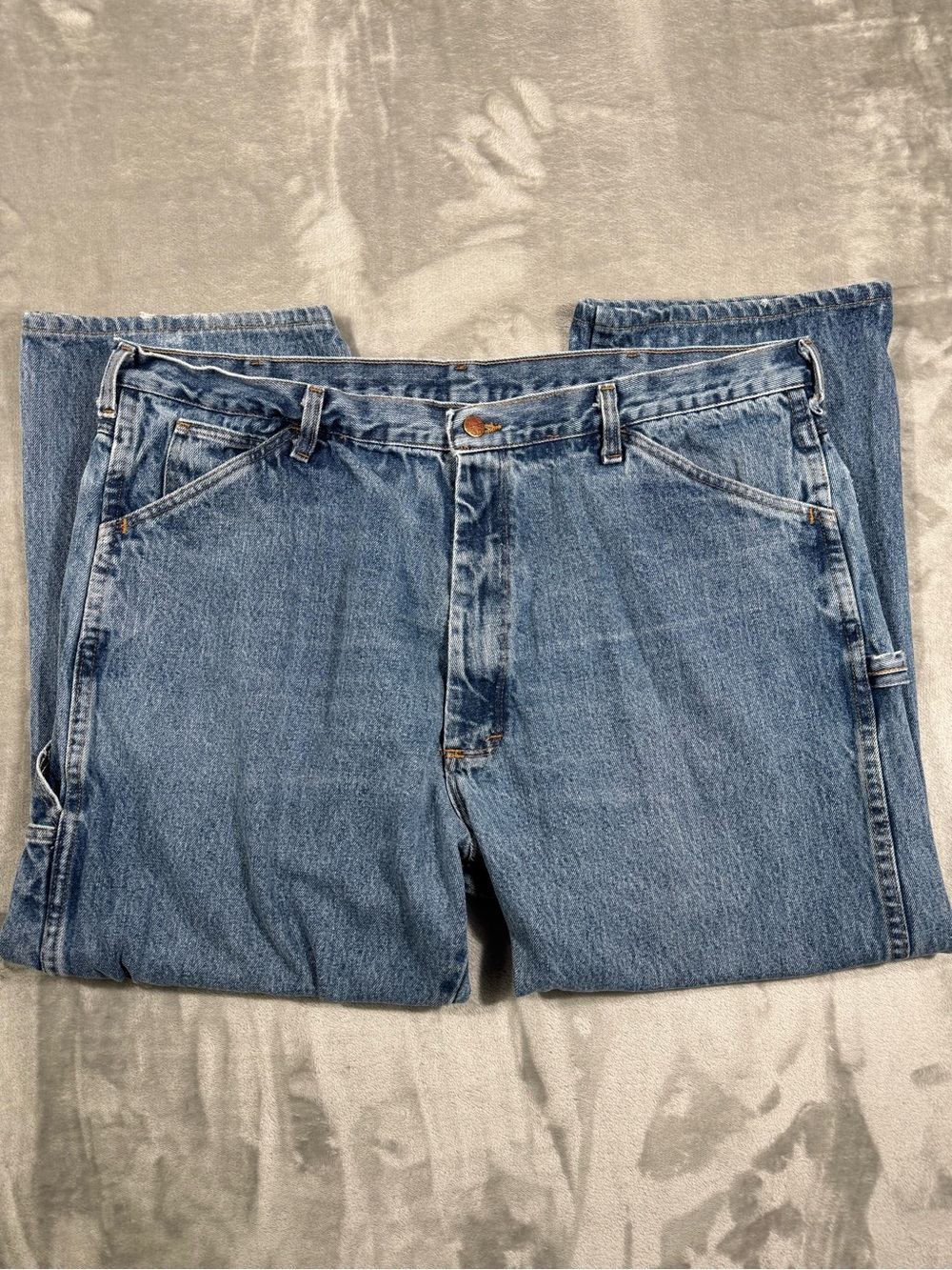 Round House Jeans Mens 42x30 Carpenter USA Blue Denim Work 1010 Utility